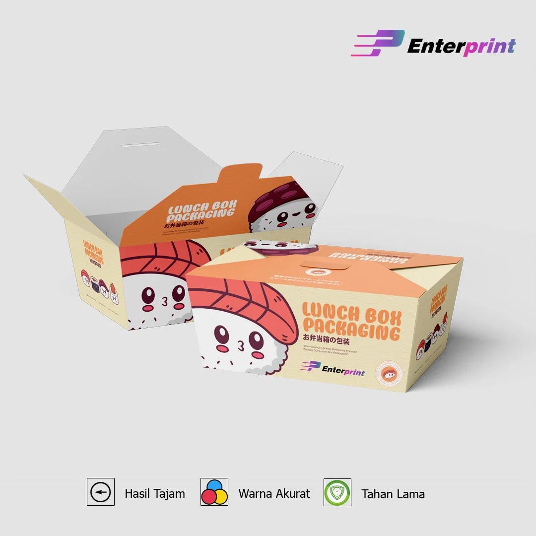 Cetak Lunch Box Paper Custom Garut